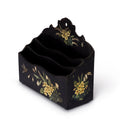 Hand-painted floral Victorian letter holder