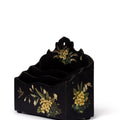 Hand-painted floral Victorian letter holder