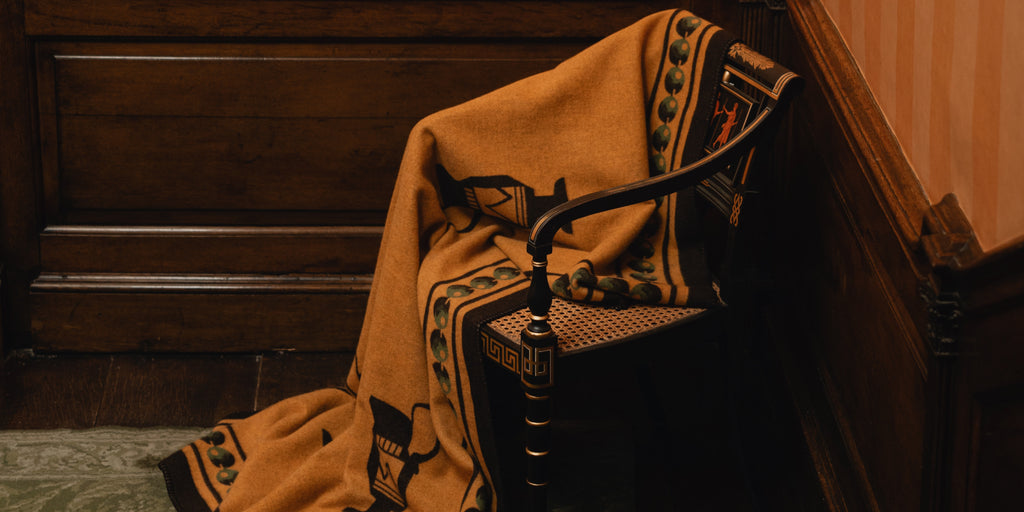 Blanket with a chair