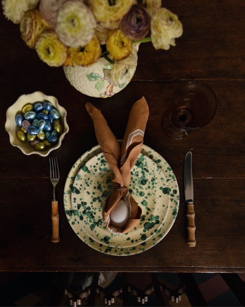 Splatter Ceramic Dinner Plate | Sharland England by Louise Roe