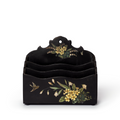Hand-painted floral Victorian letter holder