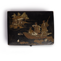 Hand-painted Chinoiserie Victorian box
