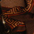 Meandros cashmere-blend blanket