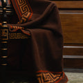 Meandros cashmere-blend blanket