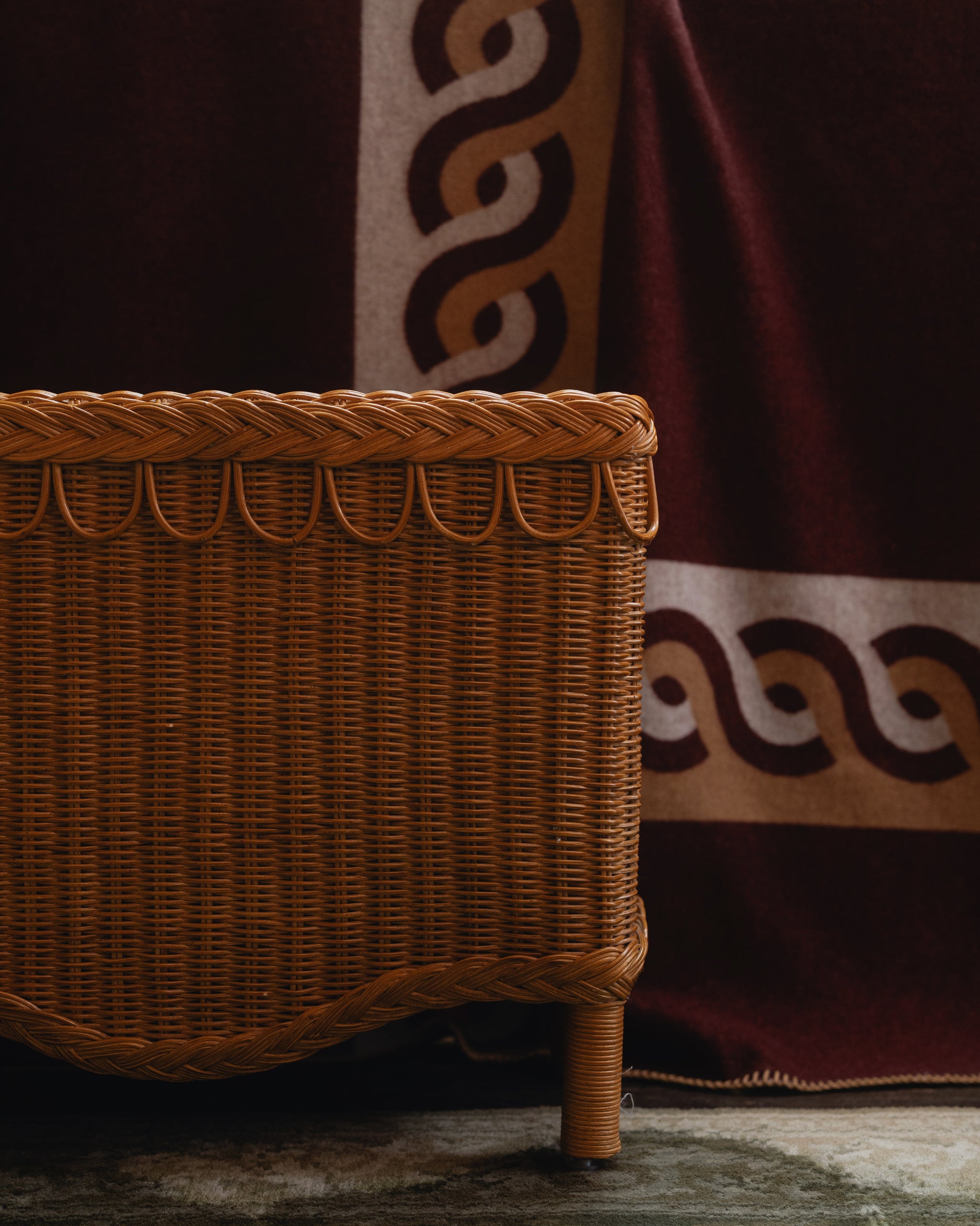 Rattan Bunny Bench | Sharland England