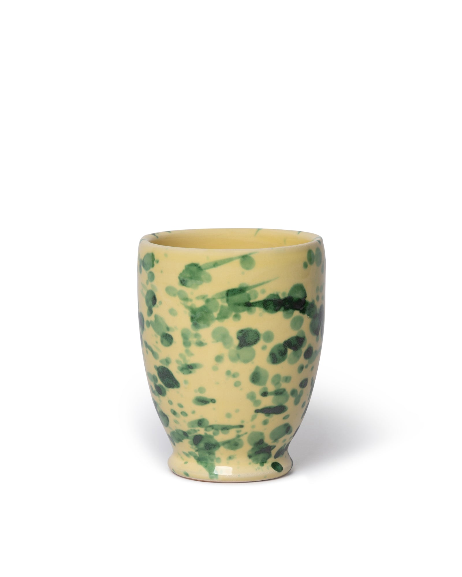 Splatter Bambino Vase - Tan & Ivory