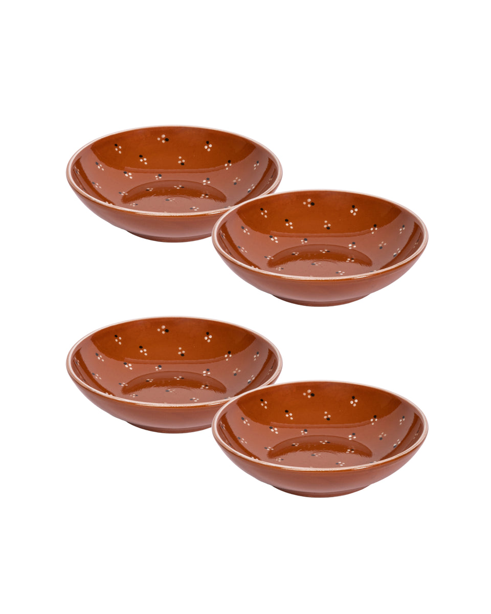 Dotty Pasta Bowl (Set of 4)| Sharland England by Louise Roe